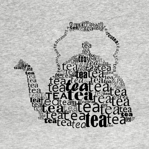 Typographic teapot by hedehede